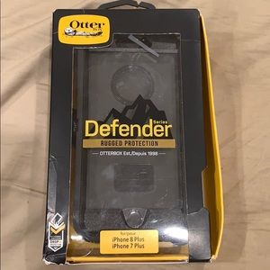 OtterBox black iPhone 8 Plus and 7 plus